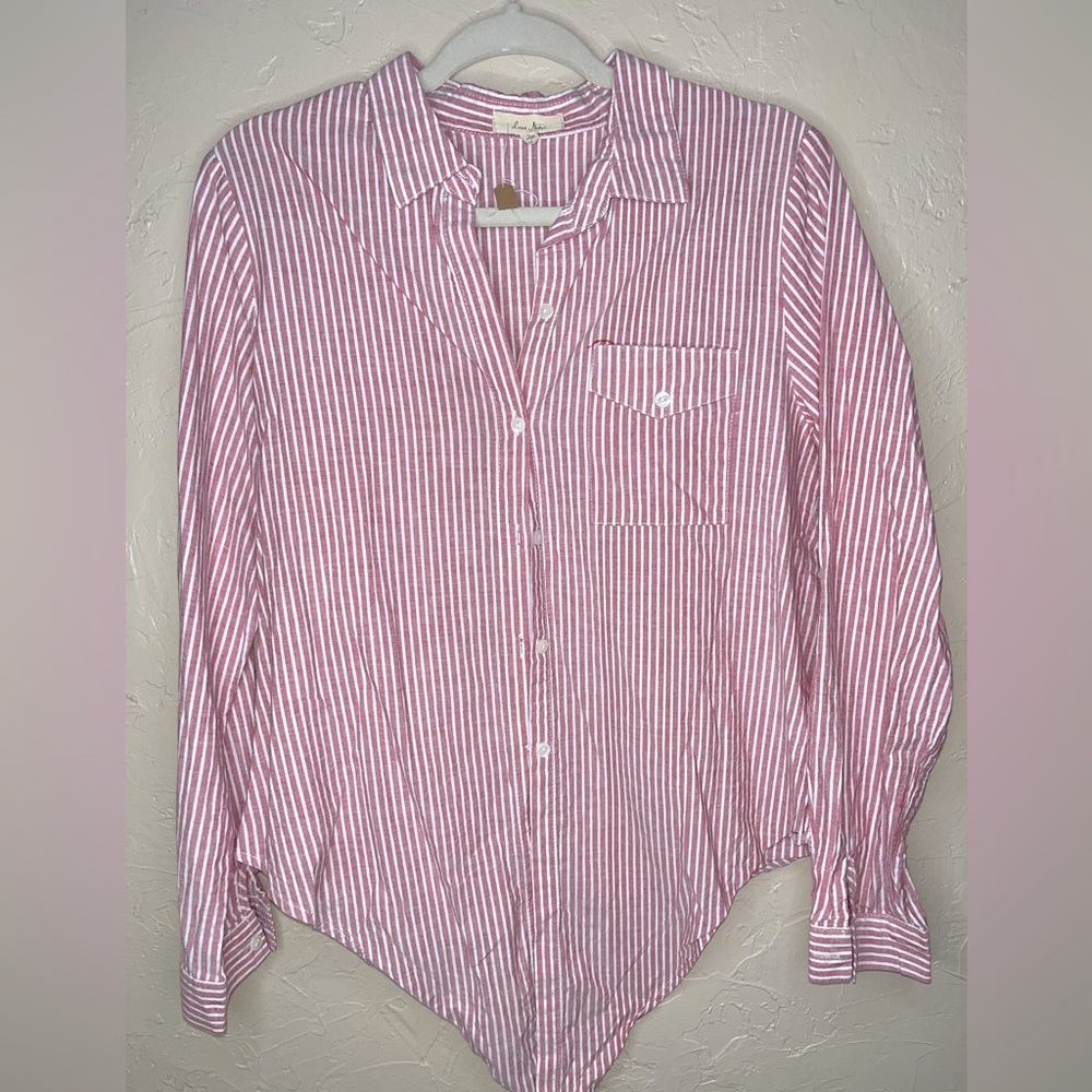 Love Notes white and pink long sleeve